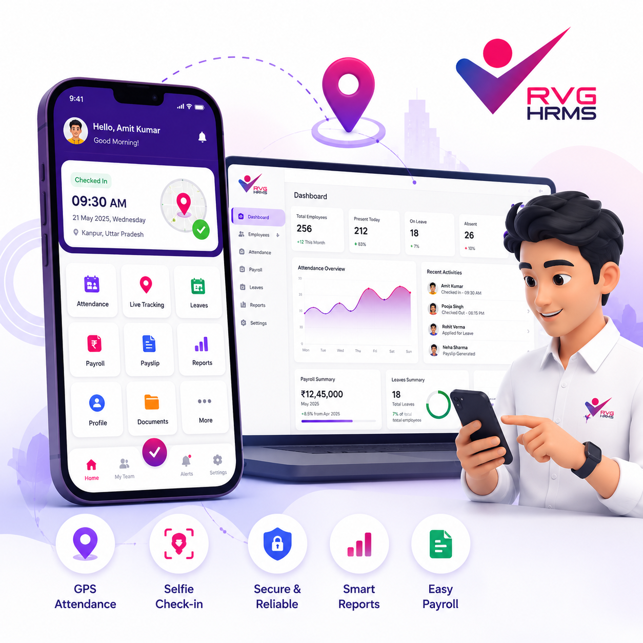 RVG HRMS Attendance Software